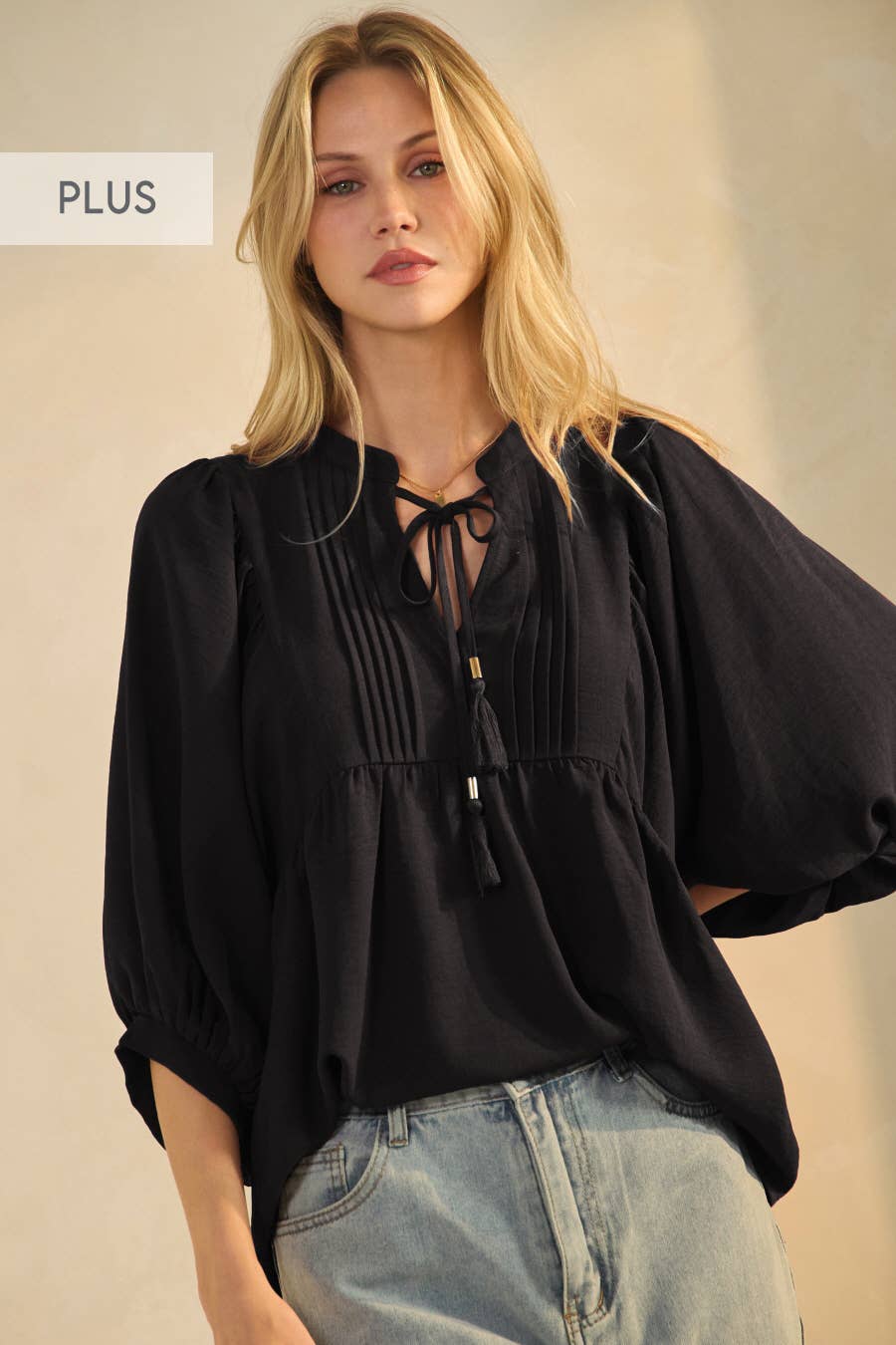 Plus Flowy Blouse