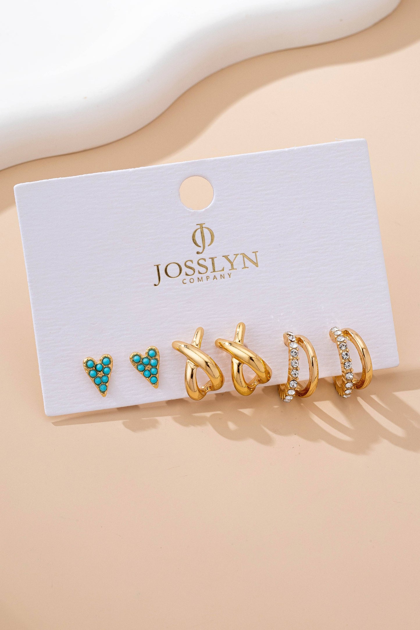 Turquoise & Crystal Mixed Earring Set | 80E61716