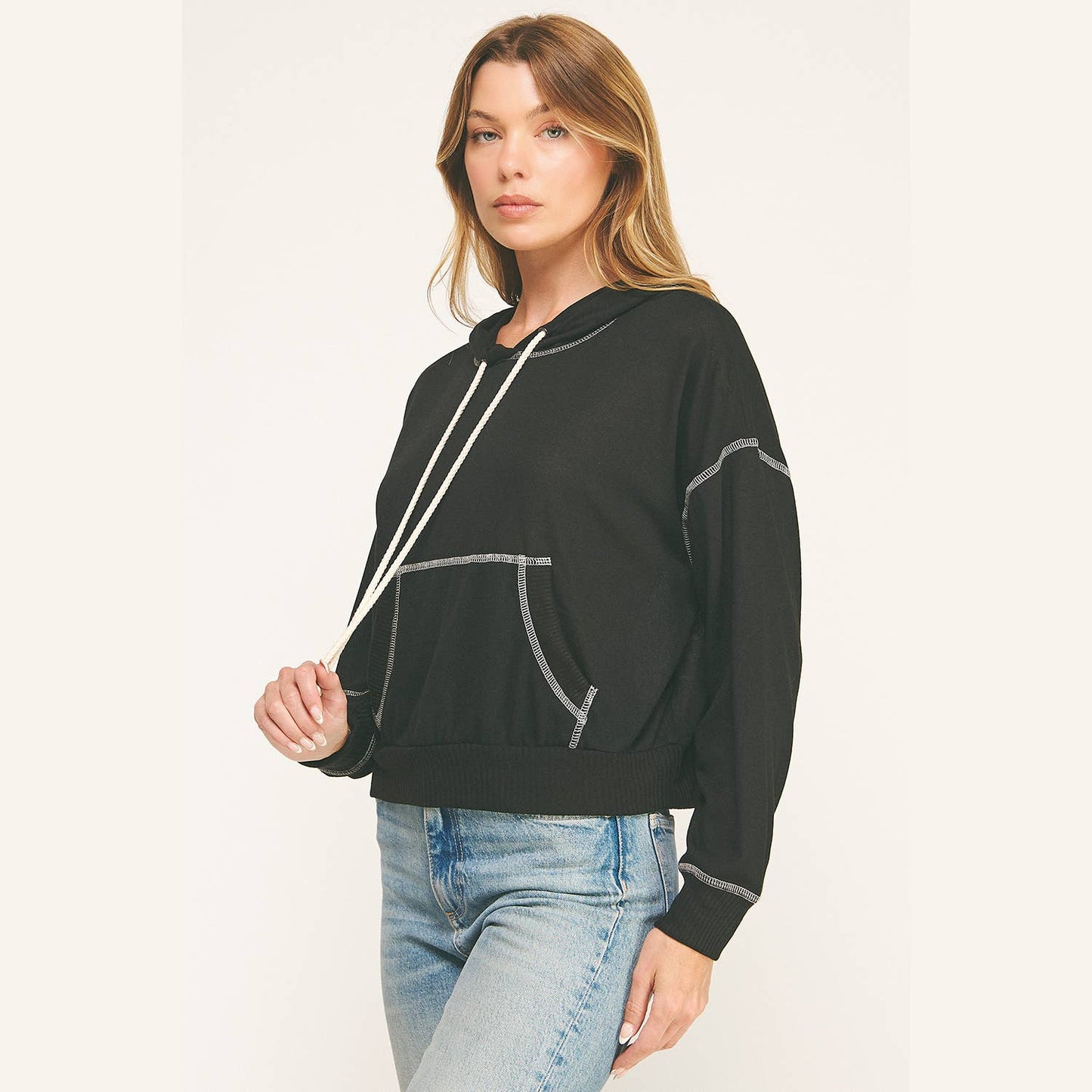 URBAN COZY CUFFED HOODIE PULLOVER