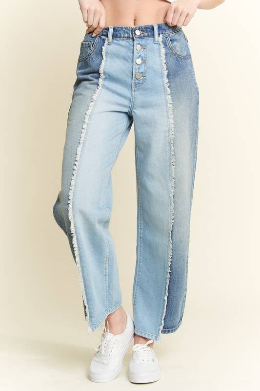 SPLIT DECISION DENIM PANTS