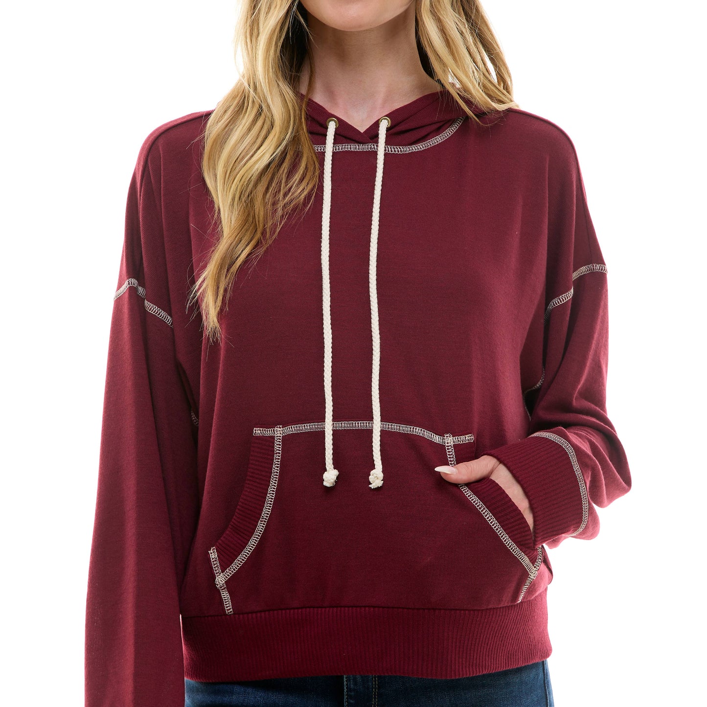 URBAN COZY CUFFED HOODIE PULLOVER