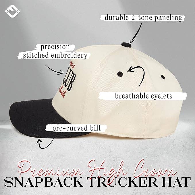 Two Tone Cap -  RBF Club - Beige/Black