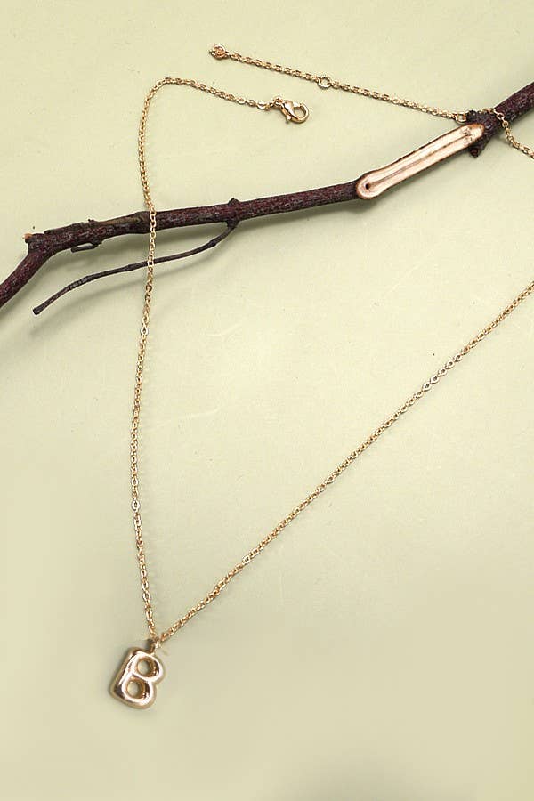 BALLOON BUBBLE PERSONALIZED INITIAL NECKLACE | 80N108