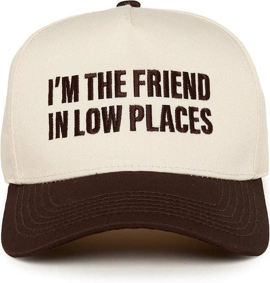2-Tone Cap - Im The Friend In Low Places - Brown/Beige