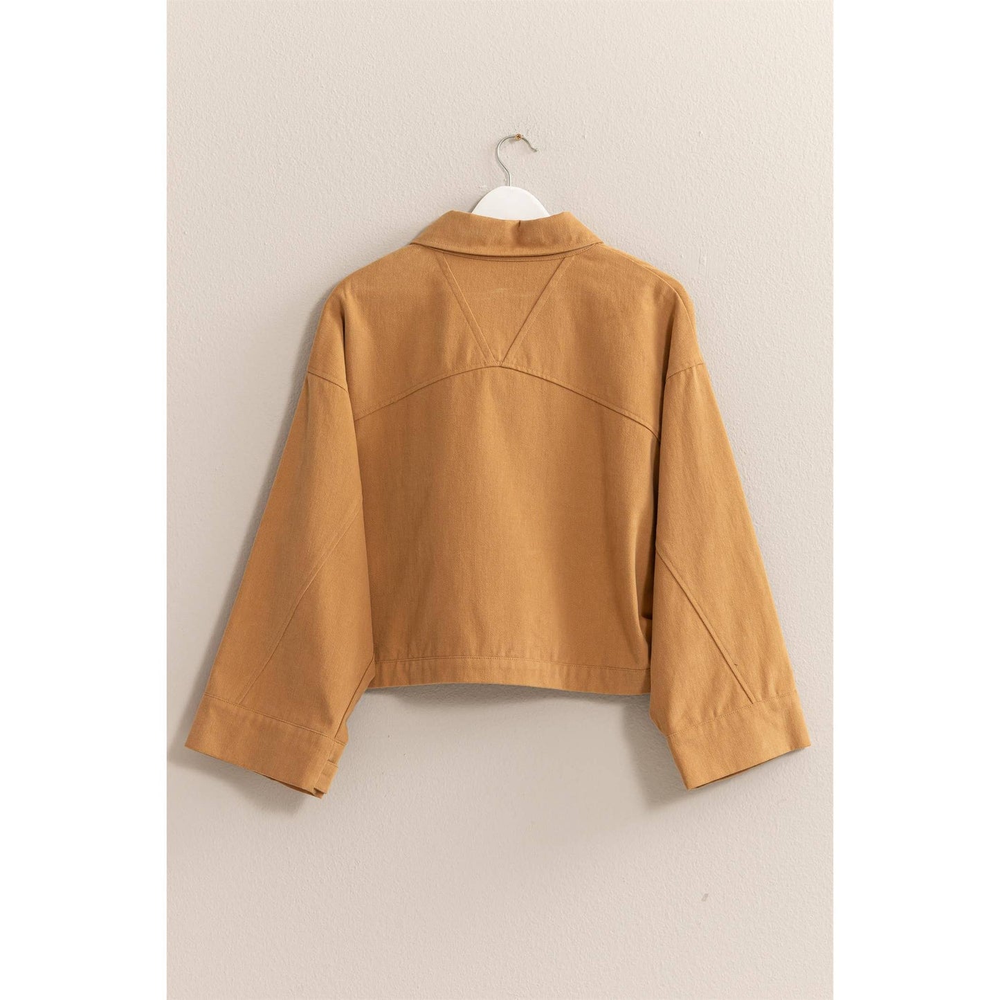 Brushed Twill Cropped Jacket