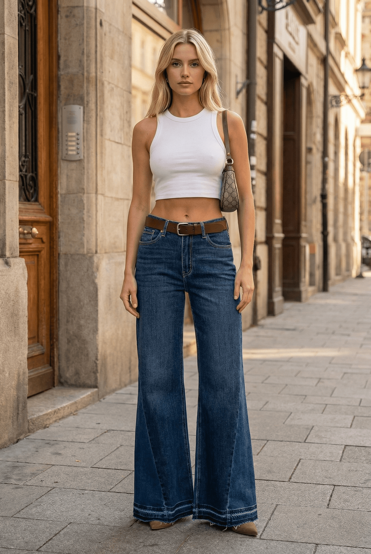 HIGH RISE FLARE JEANS