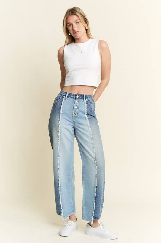 SPLIT DECISION DENIM PANTS