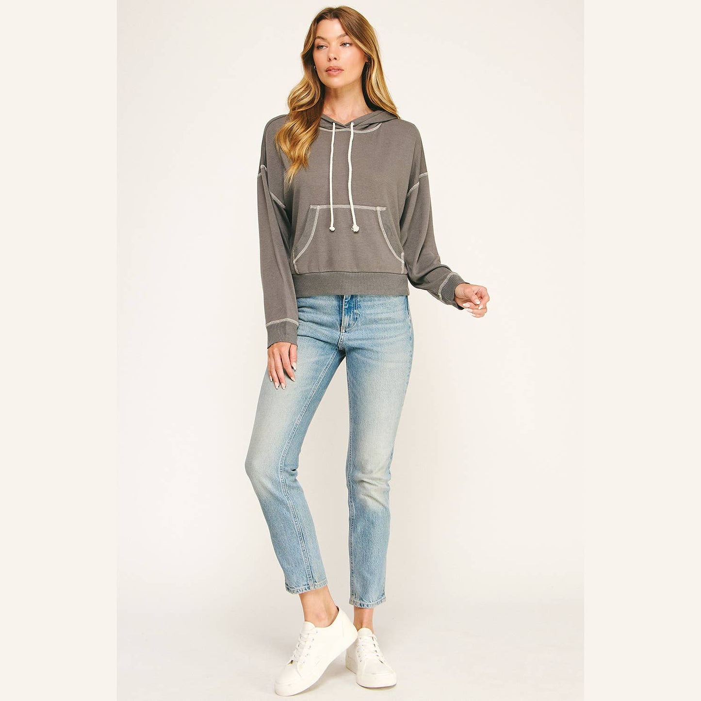 URBAN COZY CUFFED HOODIE PULLOVER