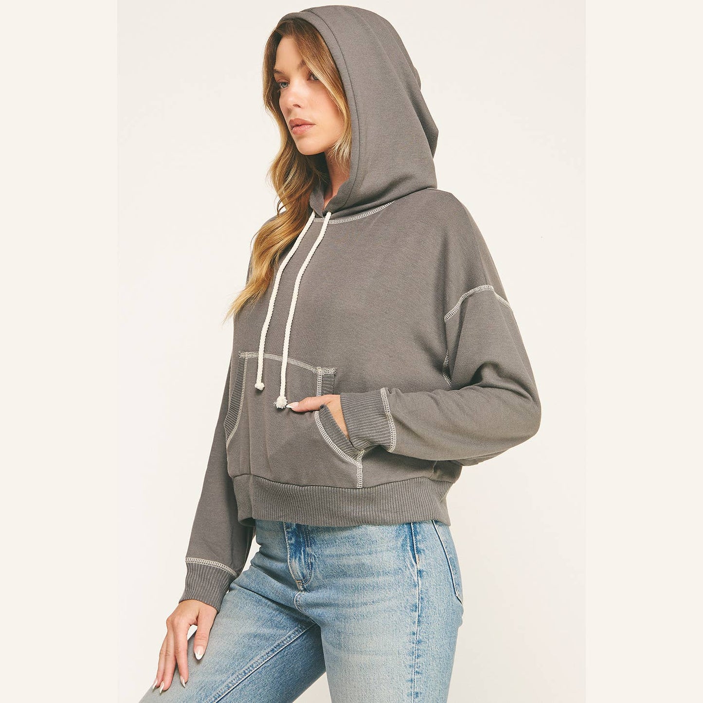 URBAN COZY CUFFED HOODIE PULLOVER