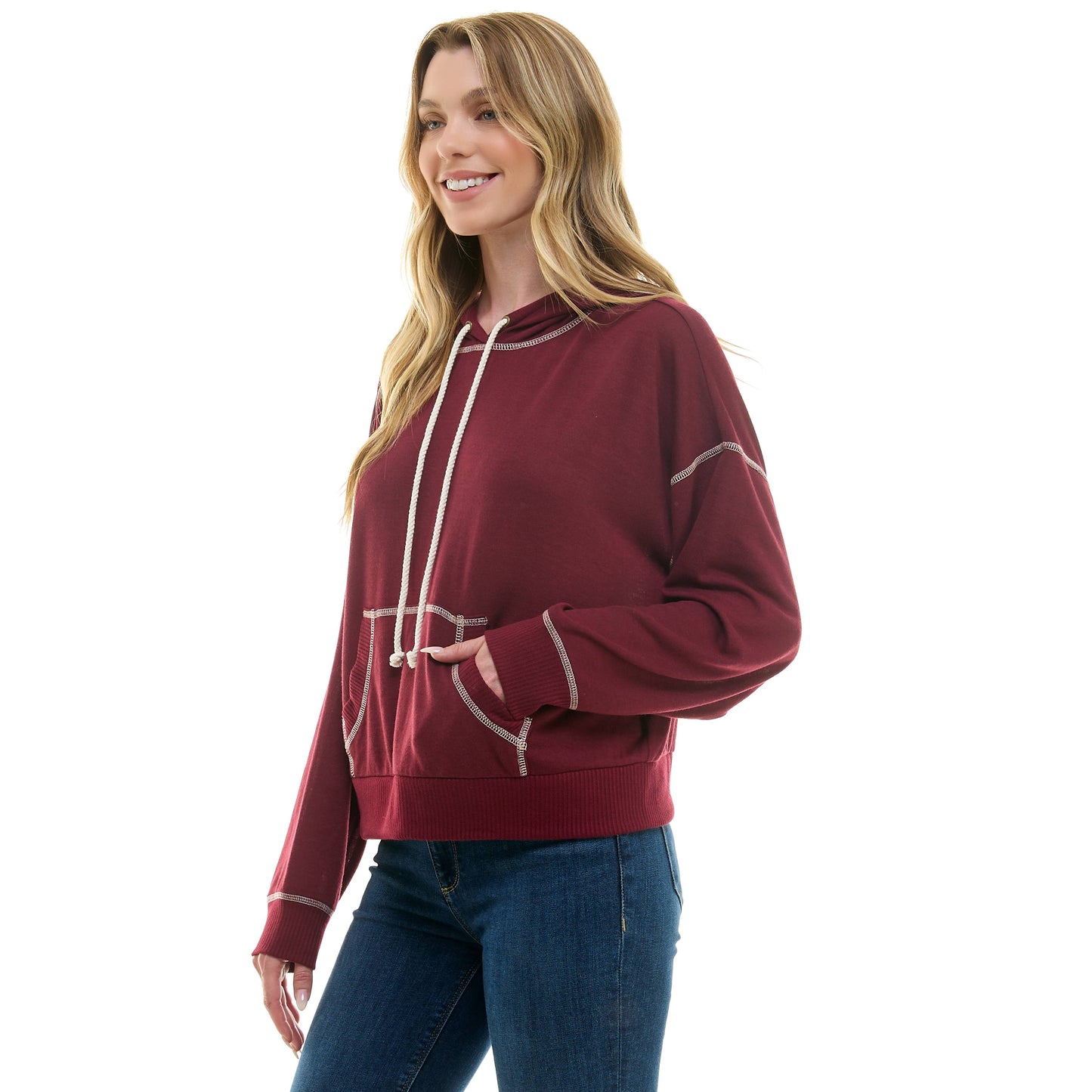 URBAN COZY CUFFED HOODIE PULLOVER