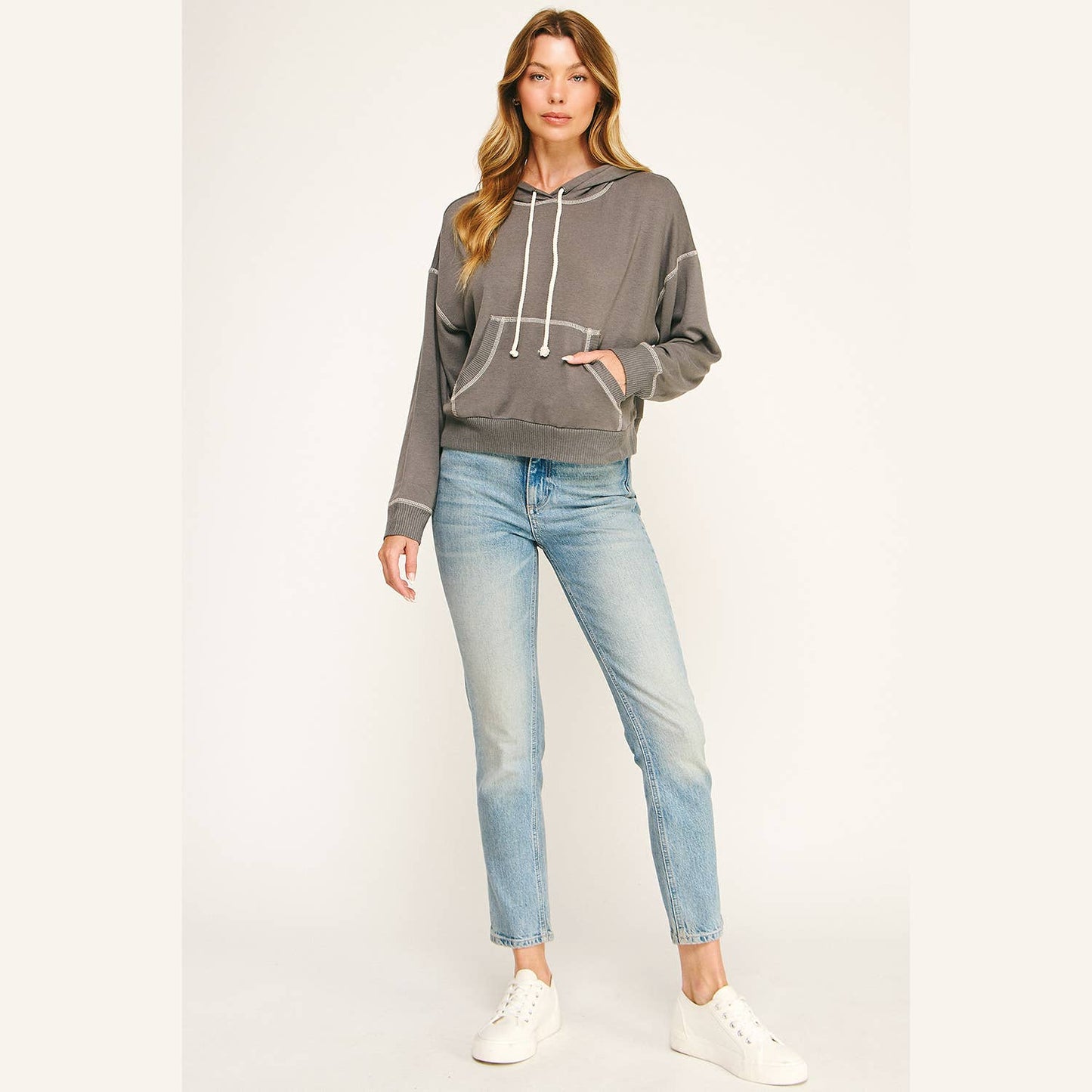 URBAN COZY CUFFED HOODIE PULLOVER