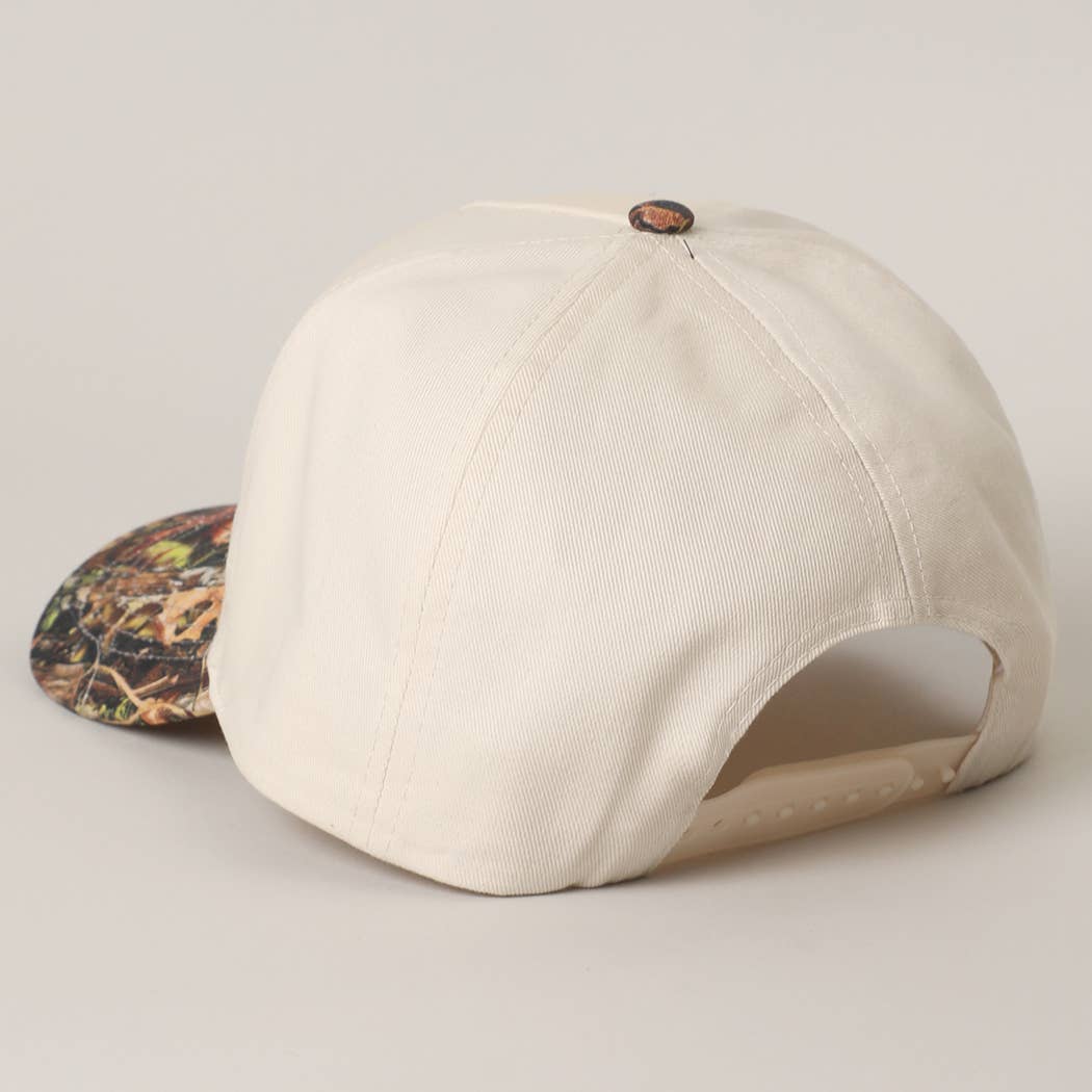 LOVER GIRL Embroidery Camouflage Trucker