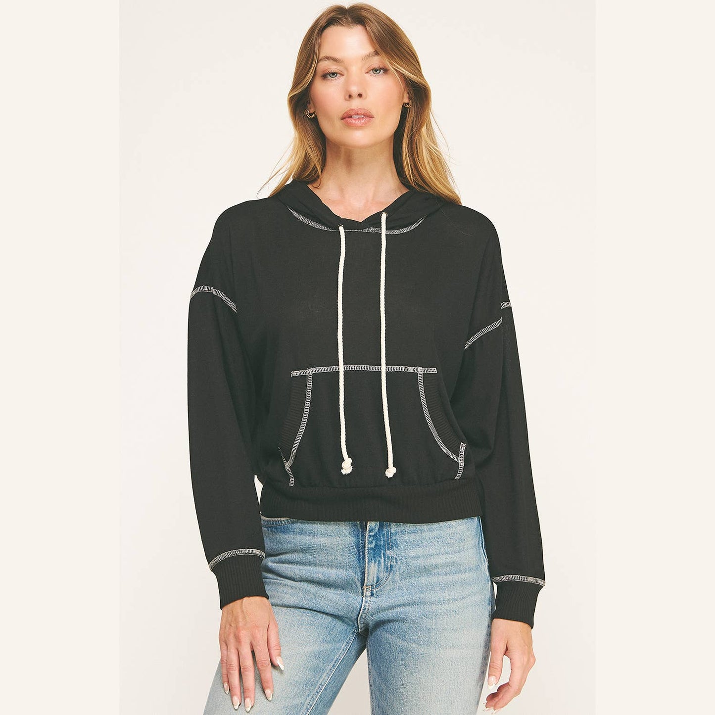 URBAN COZY CUFFED HOODIE PULLOVER